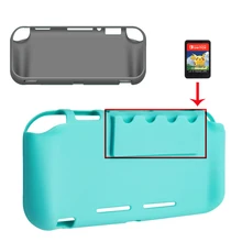 Switch Lite матовый мягкий термополиуретан корпус защитный чехол для nintendo Switch Lite Mini Cover аксессуары для кожи с 4 игровыми слотами для карт