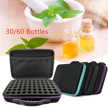 

60 Bottles Essential Oil Case Storage Bag Holder Portable Travel Essential Oil Bottle Organizer Women Oil Collect Case