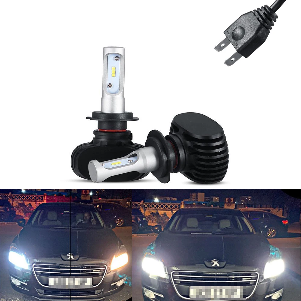 2x Canbus 6000k biały 8000lm H7 Led Light LED Tip reflektor martwa wiązka  dla Peugeot 508 (2015) tanie i dobre opinie