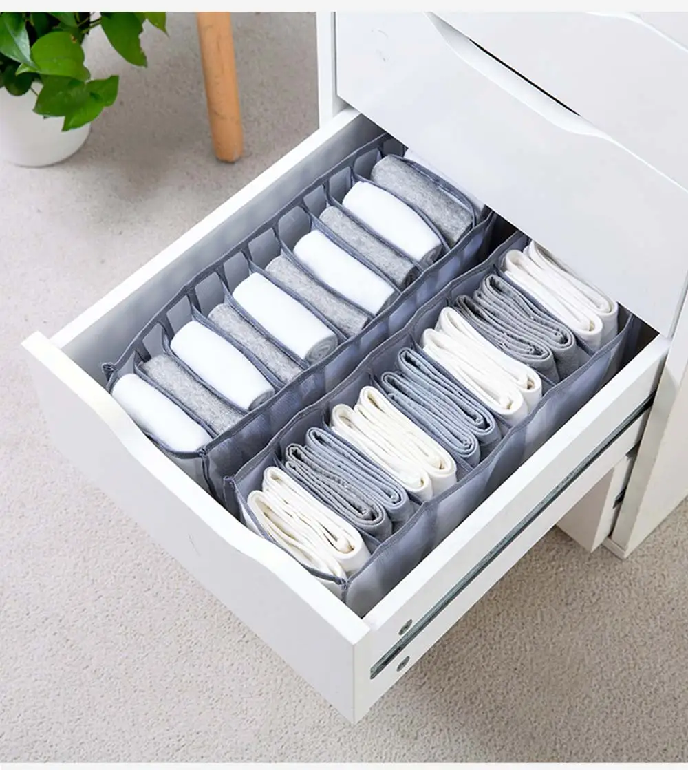 

3PCS Clothes Organizer Underwear Storage Box Drawers Divider Box Underwear Drawer Divider Box Wardrobe Organizer for Underwear