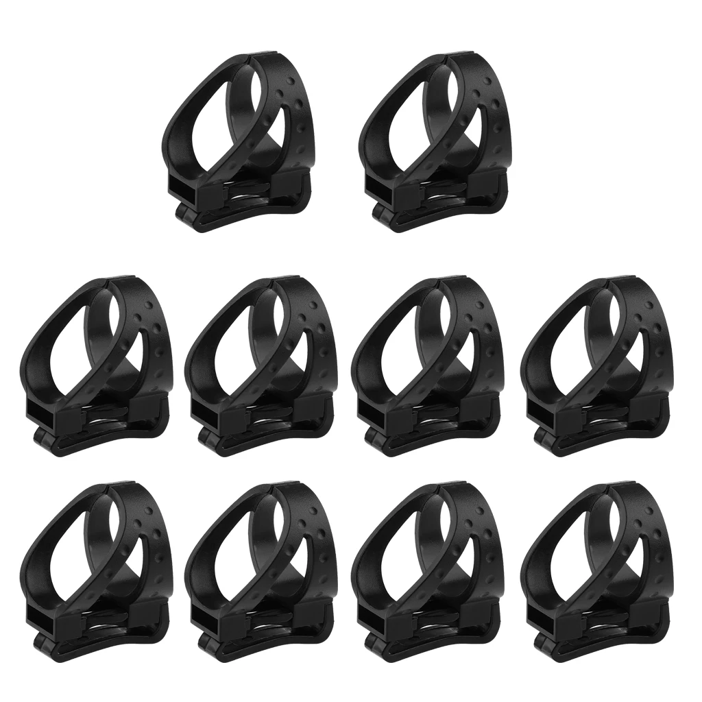 10 Pieces/set 26mm Scuba Diving Mask Snorkel Keeper Removable Clip Retainer Holder Quick Release 10 Pieces/set 26mm Scuba Diving Mask Snorkel Keeper Removable Clip Retainer Holder Quick Release
