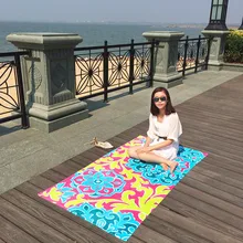 Пляжное полотенце из чистого хлопка с принтом, мягкое Впитывающее пляжное полотенце, пляжное полотенце dian jin, Большое банное полотенце