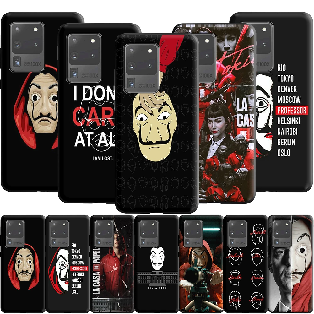 Силиконовый чехол La Casa De Papel для Samsung Galaxy Note 20 10 9 8 S20 Fe S10 S10E S9 S8 Plus Ultra Lite S7 Edge |