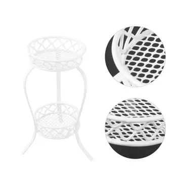 

1Pc Small House Accessory Mini Storage Rack Miniature Decor Flowerpot Rack Model