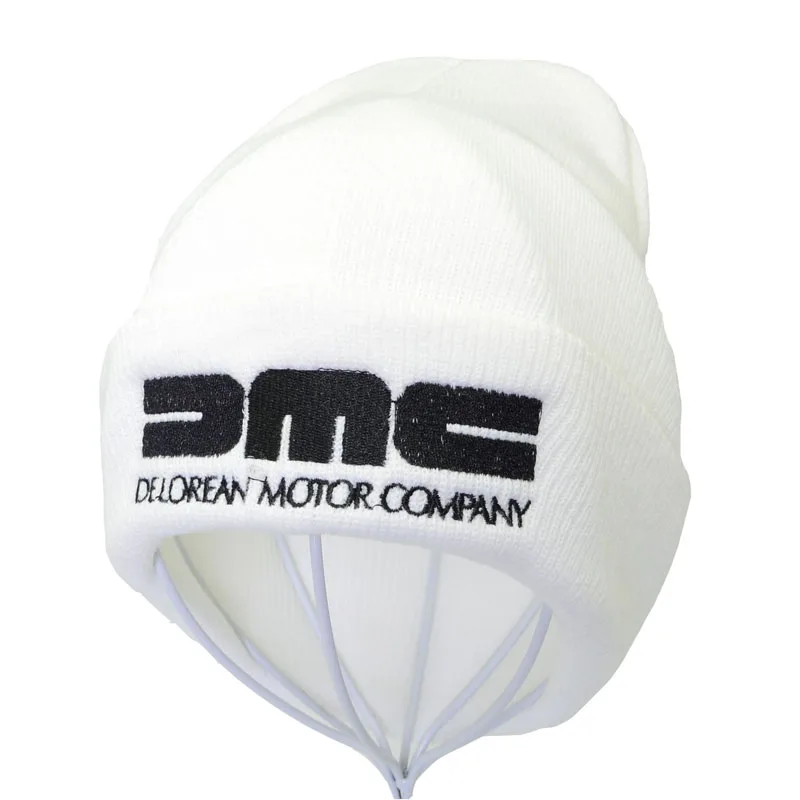 Мужской женский зимний теплый вязаный головной убор DMC DeLorean cap Назад в будущее ретро-шляпы с вышивкой шапки унисекс шапочка кепки в стиле хип-хоп
