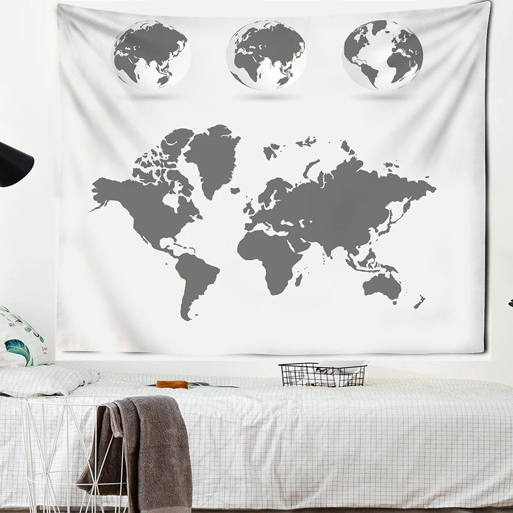 Tapestry Decor Map Tapestry Wall Hanging Decoration