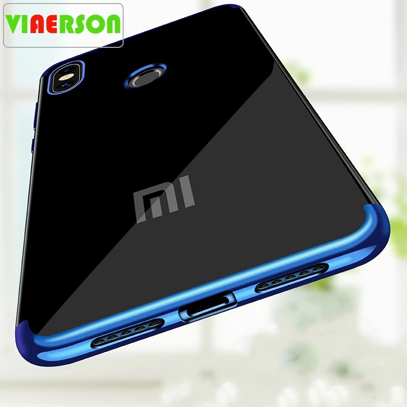 

Soft Plating TPU Case on Redmi Note7 Note 6Pro 6A 6 Clear Back Case For Redmi Note5 Pro Note 5A Pro S2 Cover Shell Capa Coque