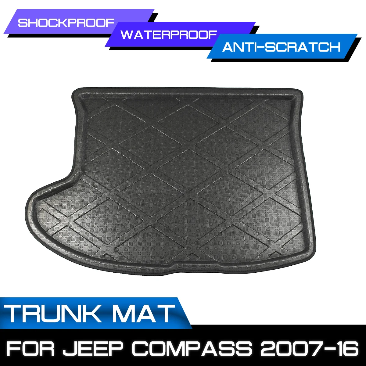 Для Jeep Compass 2007 2008 2009 2010 2016 автомобильный напольный коврик Ковер задний багажник