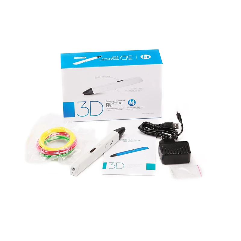 Weiyu Аутентичные RP800A 3D Ручка 3d печать pen-3d 1,75 мм pla нити рождественские подарки+ живопись картина+ 5 В 2A usb адаптер