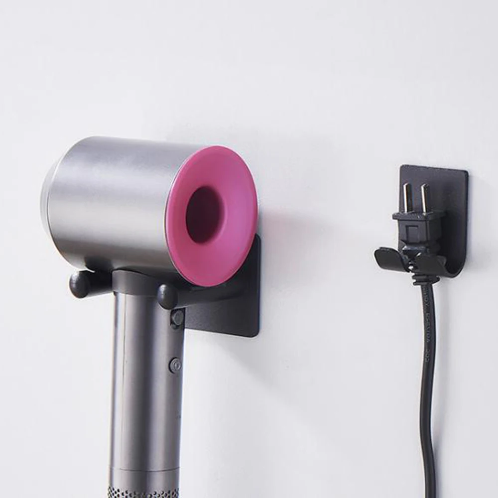 Держатель для фена Dyson Airwrap из алюминиевого сплава для ванной комнаты, настенный держатель, органайзер, совместим с большинством фенов