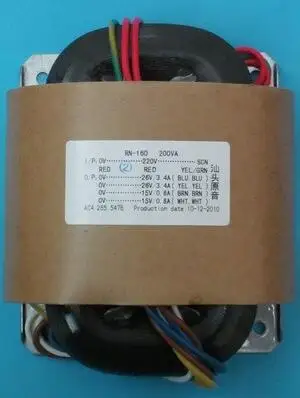 220V 200W R сердечник трансформатора выход: 24V+ 24V 12V+ 12V