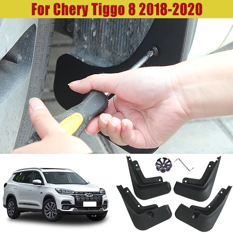 4 шт. Брызговики для Защитные чехлы сидений сшитые специально CHERY TIGGO 8 2018 2019 2020 Авто Передние и задние