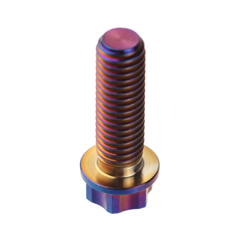 Титановые винты Burn Blue M8 x 20 25 30 35 40 Torx фланцевые Ti болты для мотоцикла самодельные