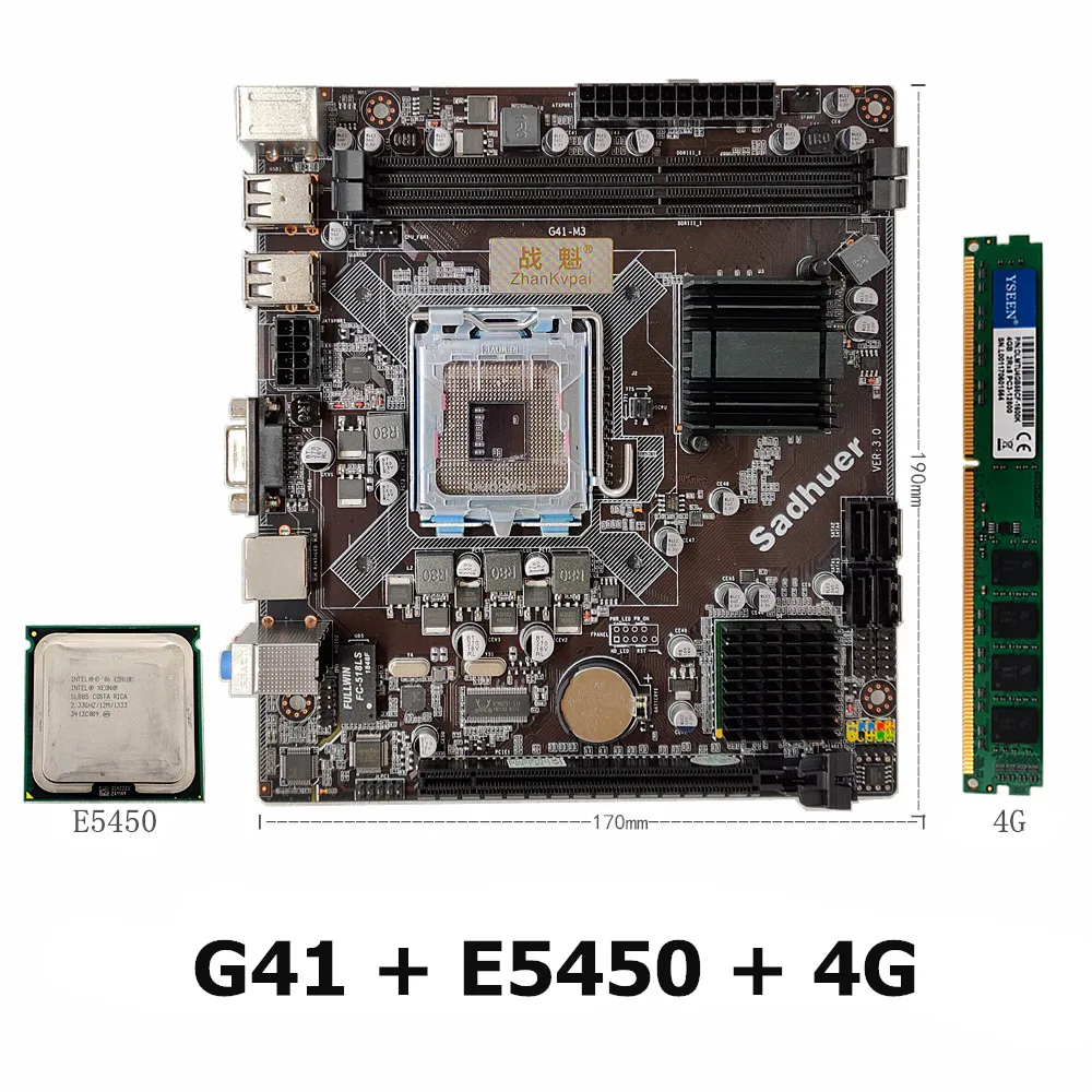 Материнская плата Zhankvpai show G41 для настольного ПК подходит процессора Intel 771