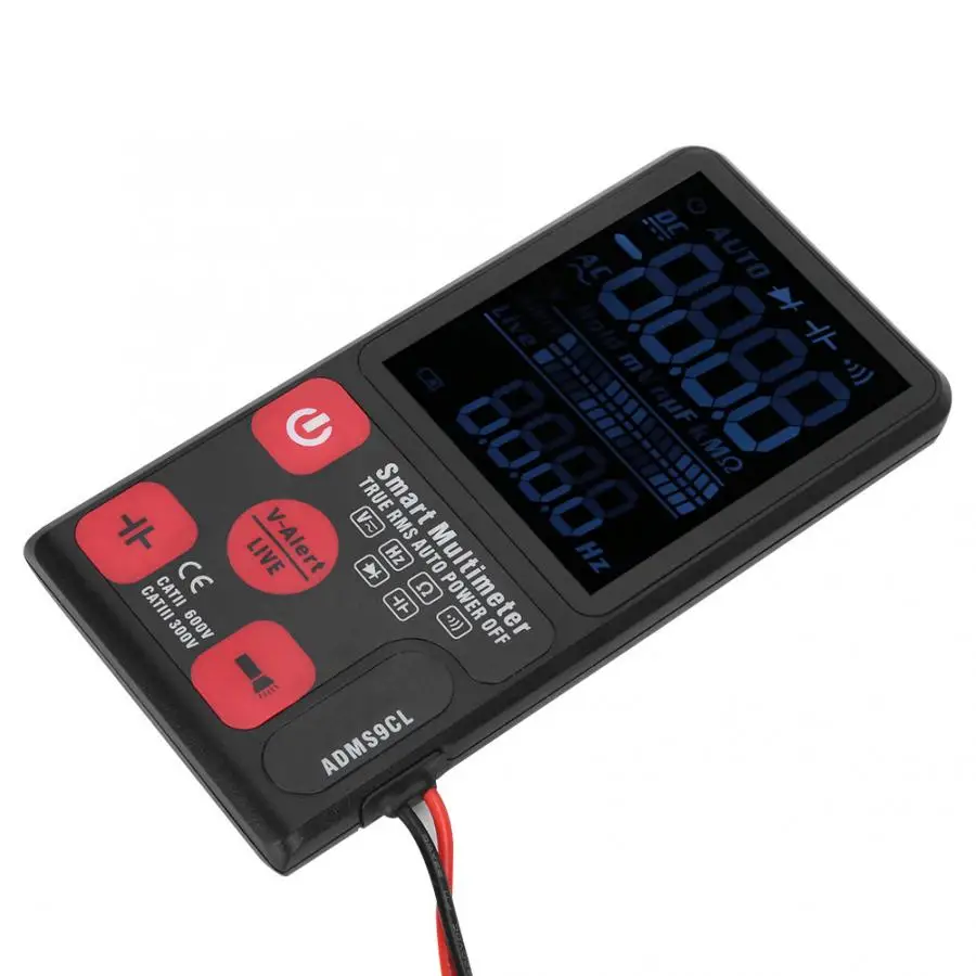 BSIDE ADMS9CL 9999 отсчетов цифровой мультиметр AC DC измеритель напряжения с шнурком