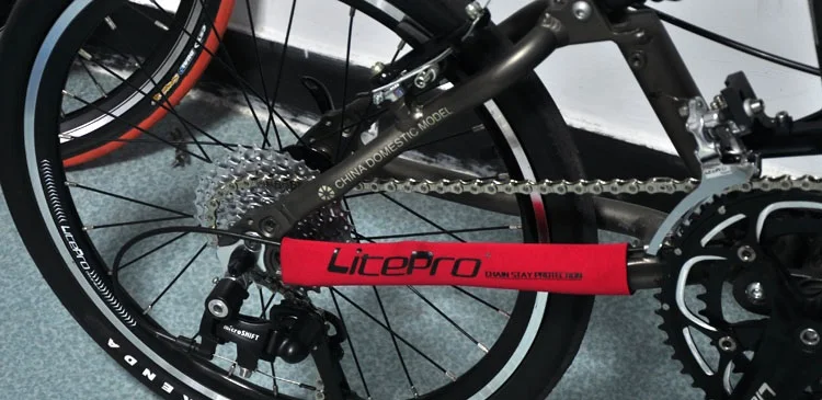 LITEPRO защита велосипедной цепи дорожный MTB горный велосипед складной велосипедный протектор велосипедная Рама Защитное снаряжение Черный Красный