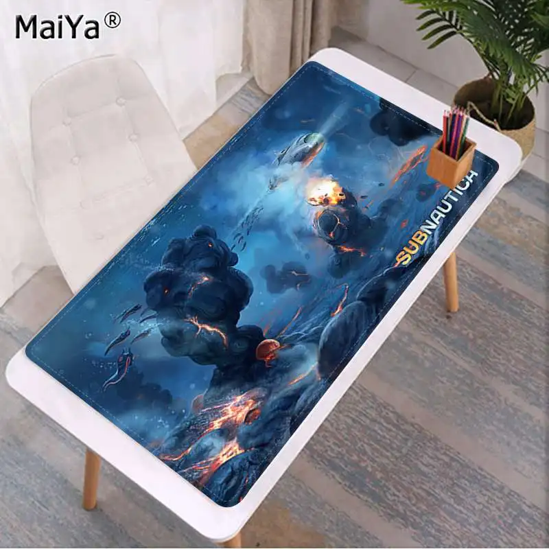 Maiya Subnautica игровой резиновый ПК компьютерный игровой коврик для мыши Скорость/Управление версия большой игровой коврик для мыши - Цвет: Lock Edge 40X90cm