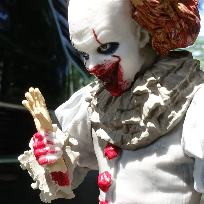 23 см новое издание фильма Стивен Кинг's It Pennywise сменная голова ПВХ фигурка коллекция игрушек Ужасы подарки