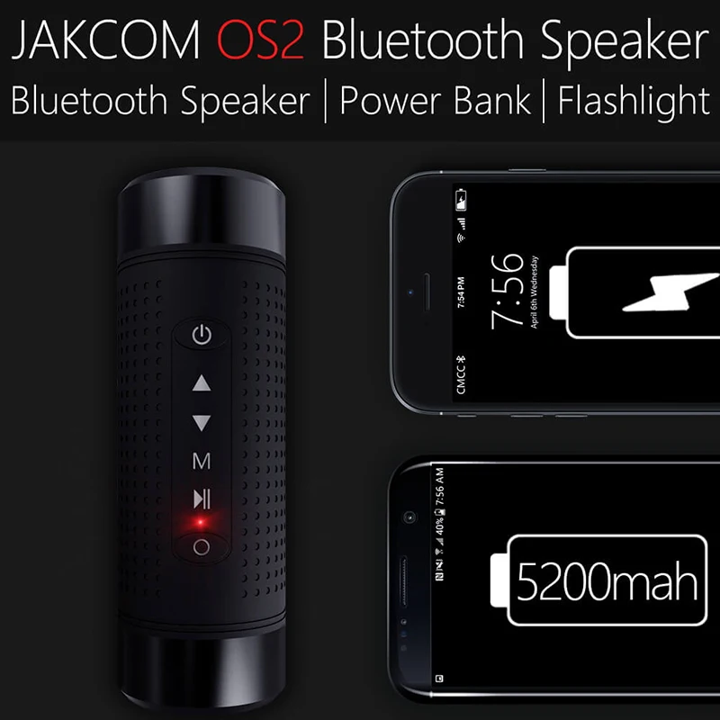 Bluetooth динамик OS2 Jakcom Открытый водонепроницаемый 5200 мАч Внешний аккумулятор для велосипеда портативный сабвуфер бас динамик светодиодный светильник+ крепление для велосипеда