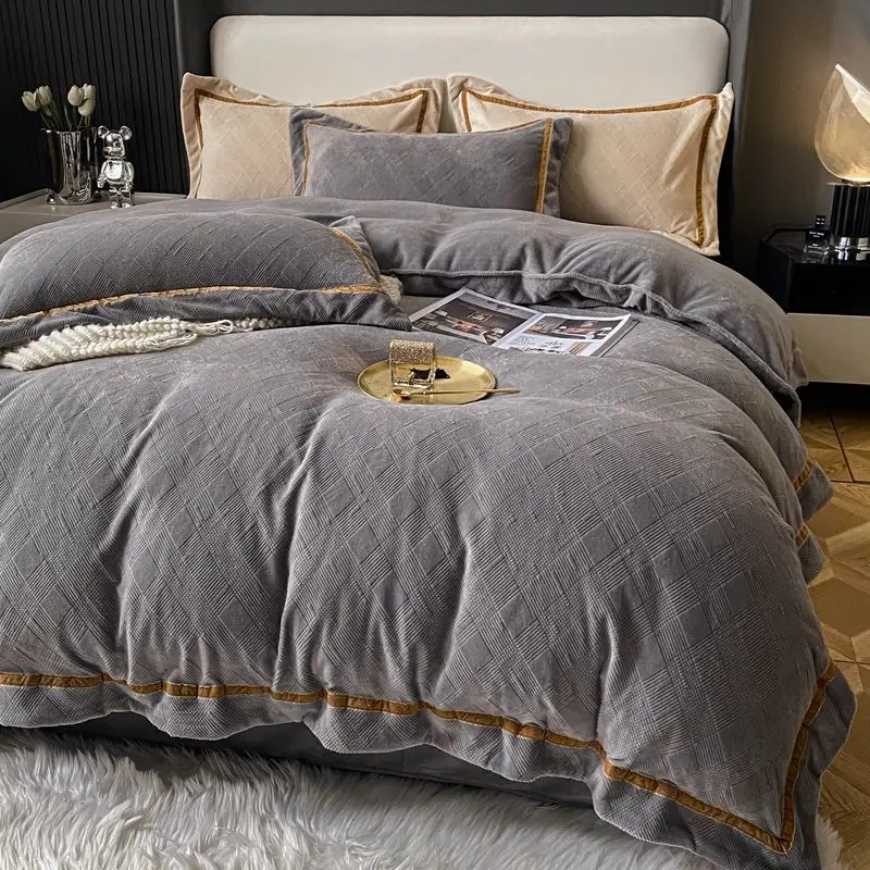 Комплект постельного белья из молочного волокна Простой Легкий роскошный