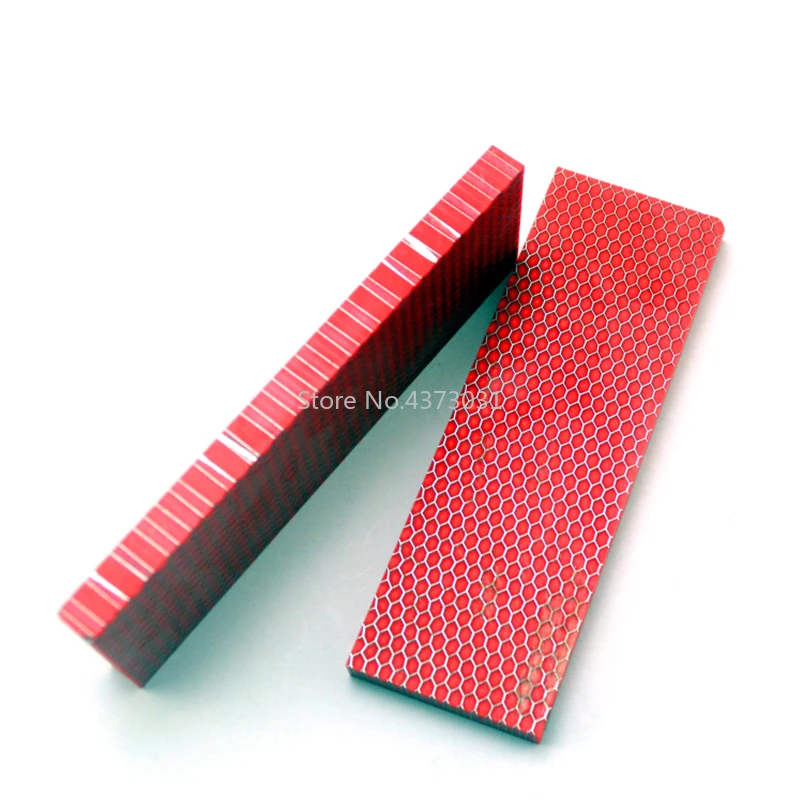 2-pieces-Red-C-Tek-For-DIY-Knife-handle-material-plate-Resin-material-Snake-grain-Honeycomb (2)