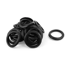 200 x черная резина 60 мм открытое полое кольцо двойная сторона кабельная проводка втулка