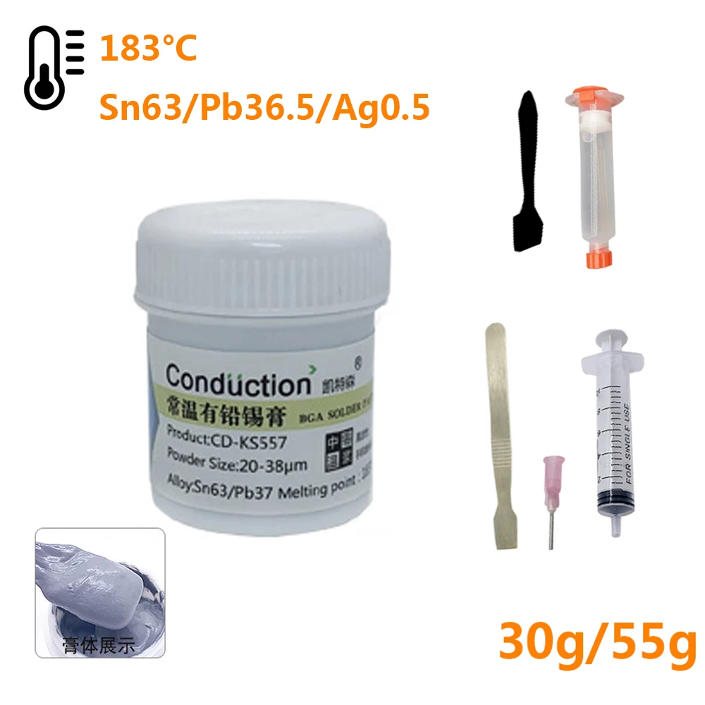Solder Flux Paste Soldering No clean Tin Cream Solder Paste Melting