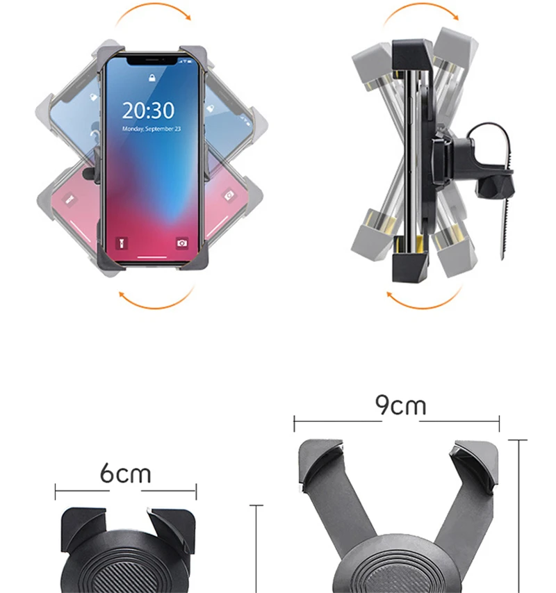 flexible phone holder Auto Bike Phone Holder Universal Motorcycle Bicycle Phone Support Handlebar Stand Mount Bracket Mount Mobile Holder For iPhone wooden phone holder