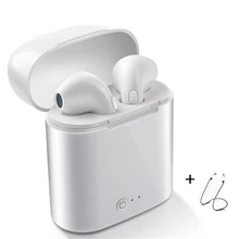 I7s TWS Bluetooth наушники-вкладыши беспроводная гарнитура мини музыкальный наушник спортивные наушники с беспроводными наушниками зарядная коробка