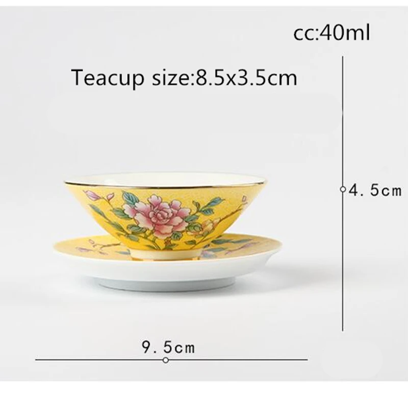 Ручная Роспись Цзиндэчжэнь пастельные технологии традиционные, керамические фарфоровые чайные чашки чайный набор кунг-фу чайные чашки Свадебная чаша