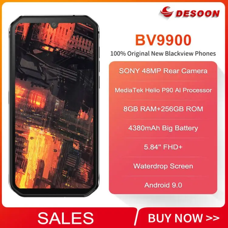 Blackview BV9900 Helio P90 Octa Core 5 84 дюйма 19:9 Android 9 0 8 Гб Оперативная память 256 ГБ Встроенная