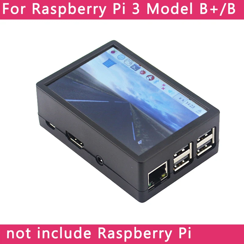 Цена 3,5 дюймовый Raspberry Pi 3 Model B + сенсорный экран 480*320 ЖК дисплей + стилус + ABS чехол для Raspberry Pi 4 Модель B 3B + 3B