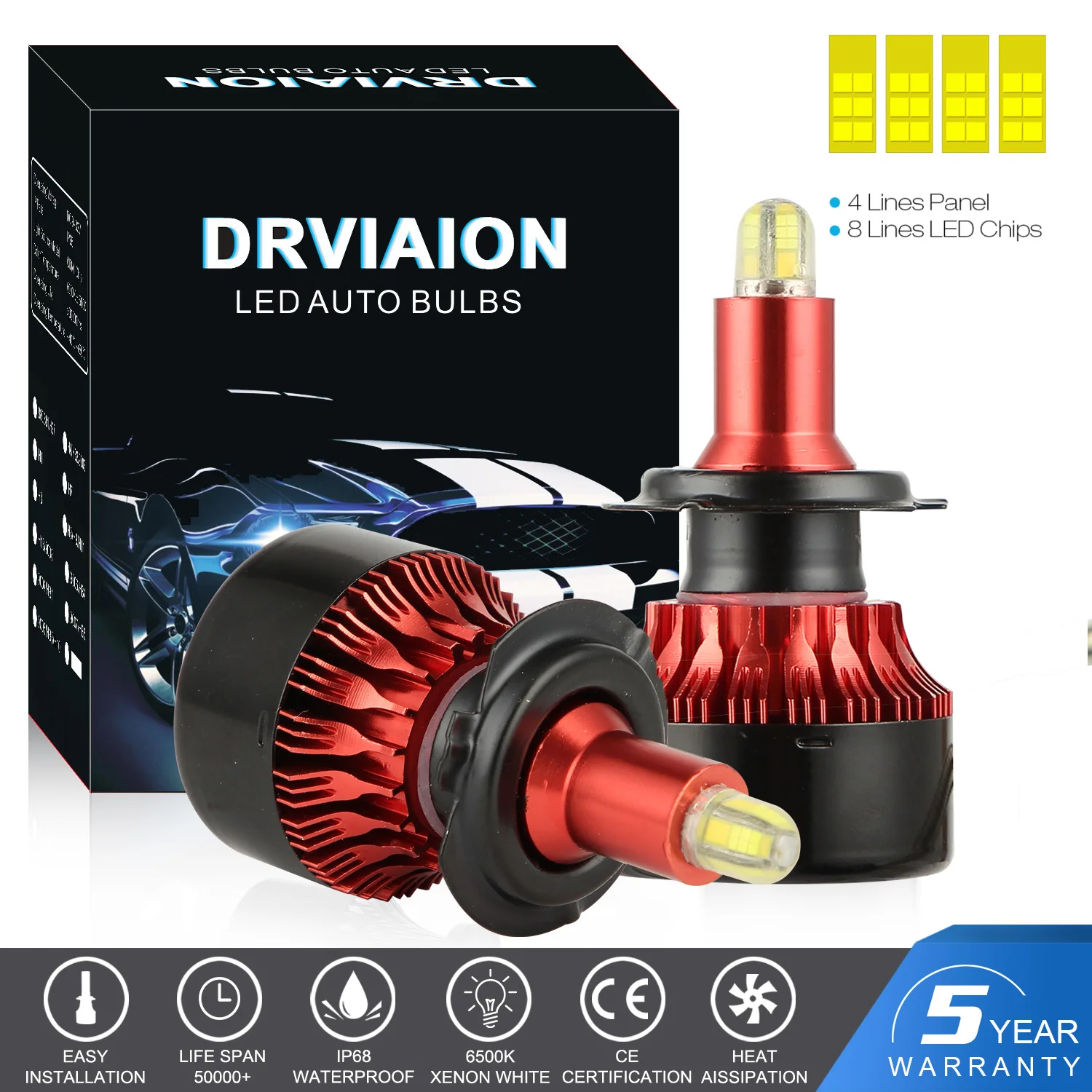 8 сторон CSP 18000LM H8 H9 H11 Противотуманные фары H7 светодиодный H4 фара HB3 9005 HB4 9006 H1