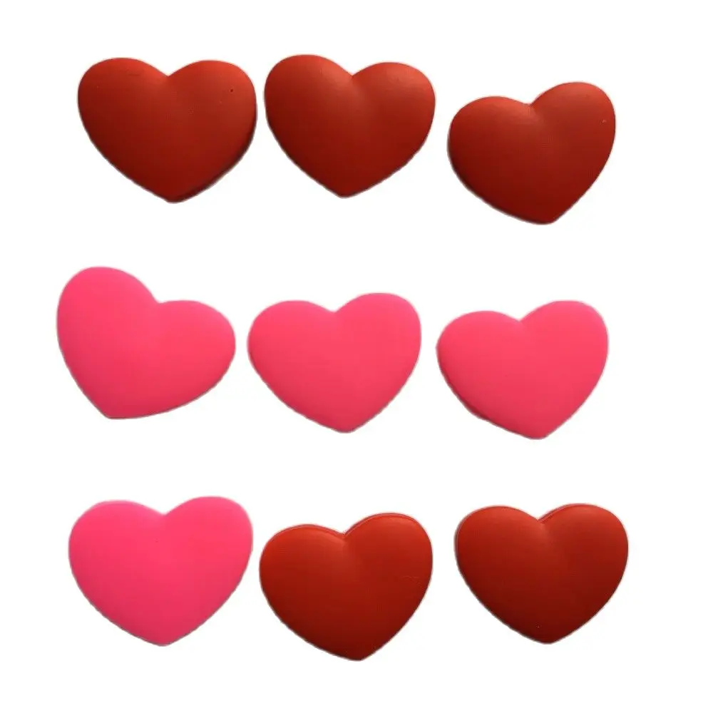 10 pcs Red and Pink Heart Sharapova Tennis Damper Shock Absorber to Reduce Tennis Racquet Vibration