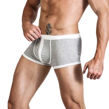 

Men's Casual GYM Home Shorts Boxer Briefs Bulge Pouch Elastic Swimming Trunks Mid-rise Modal Men's Boxer Pants
