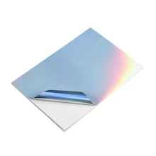 20/A4 Rainbow Sticker Paper| Printable Holographic Vinyl Sticker Paper Dries Quickly Waterproof Sticker for Inkjet/Laser Printer