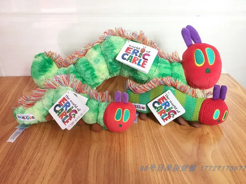 Аутентичный с 3 разными узорами Очень голодная гусеница Эрик Карл Sstuffed плюшевые