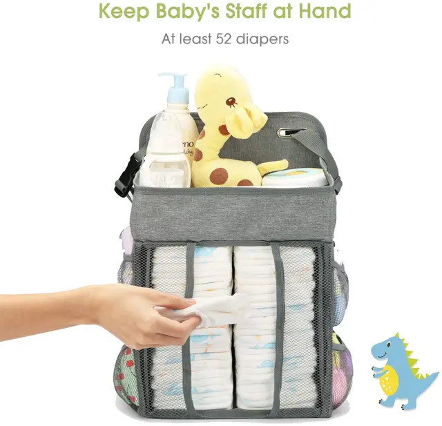 Organizador colgante para carrito de pañales de bebé, apilador para cuna de  bebé, bolsa de almacenamiento clasificada, cambiador de mesa, guardería de  pared - AliExpress