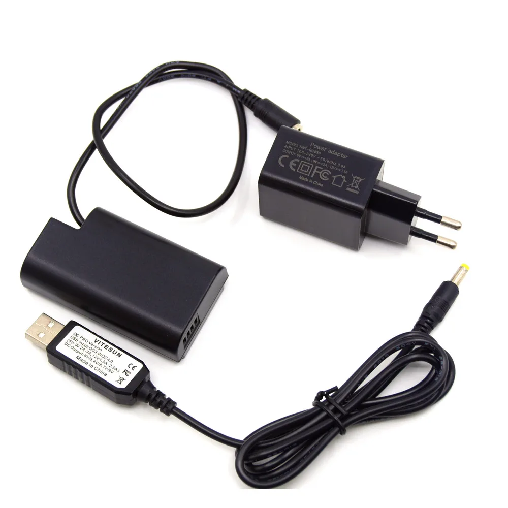 fuer PANASONIC Lumix DMW-BLC-12 DMW-BLC1 Schnell-Ladegerät mit Micro USB Plug 
