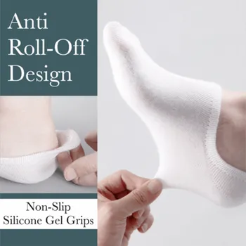 

calcetines Solid Color kharadzyuku white Men's Stealth Socks Cotton Non-slip Silicone Socks Breathable Socks men socks