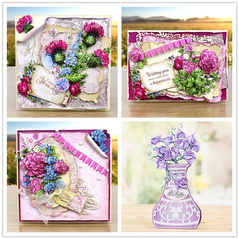 

Flower Sets Cutting Dies for Scrapbooking and Cards Making Paper Craft Dies New 2019 Metal