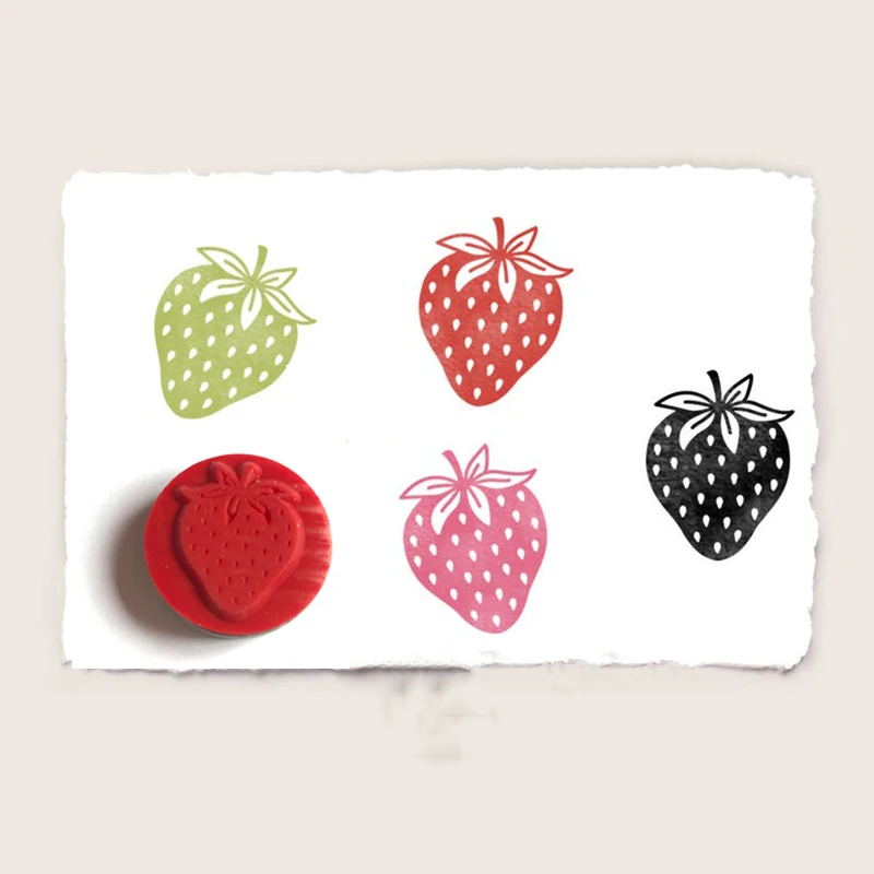 

MEET HUANG 2,5 см штамп в виде клубники DIY резиновые штампы для скрапбукинга канцелярские принадлежности для скрапбукинга Стандартный штамп