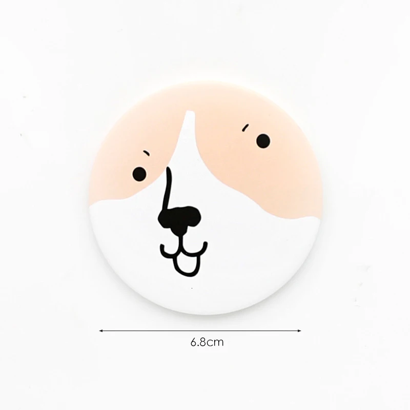 1 шт. модный мультяшный анти-вал Draagbare Kleine Spiegel Leuke Meisjes Make-upspiegel Pocket Spiegel Voor косметические инструменты