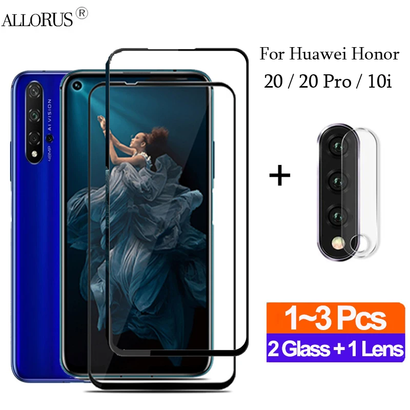 1+2 шт полное покрытие бронь стекло хонор 10 лайт Huawei Honor 20 10i 30 s Pro защитное для honor