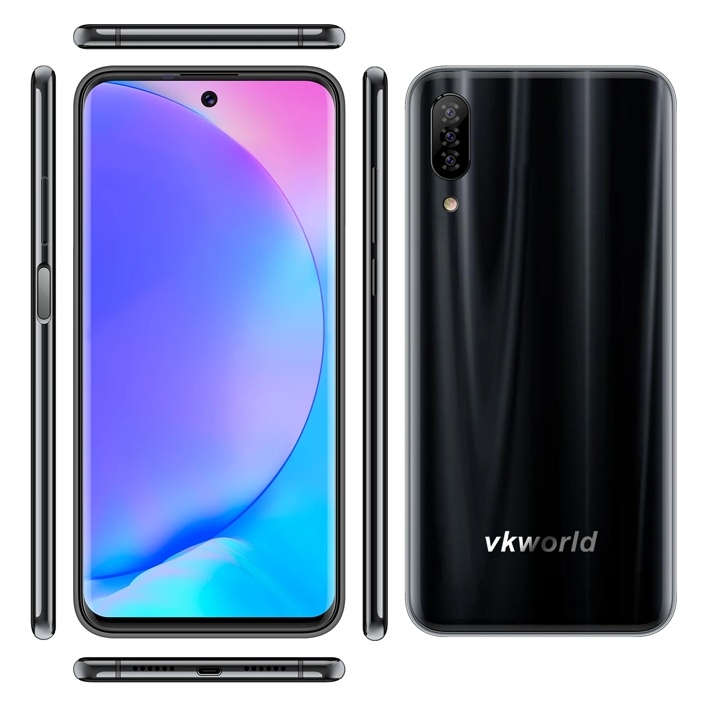 VKWORLD P30 6,4" Ударный экран смартфон Android 9,0 6 ГБ+ 128 Гб 16 МП MTK6763 Восьмиядерный 4G LTE мобильный телефон