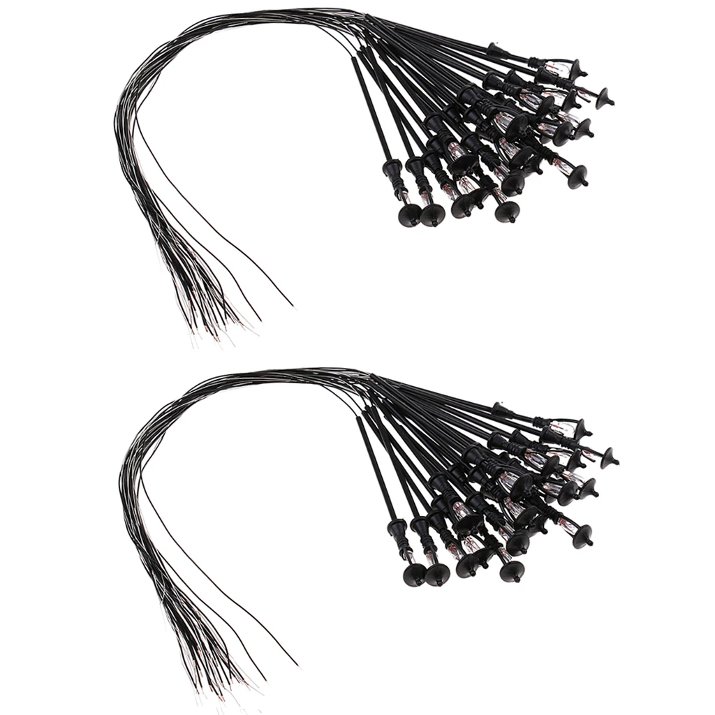 Set of 40 Model Railway Train Lamp Post Street Lights Fairy Garden