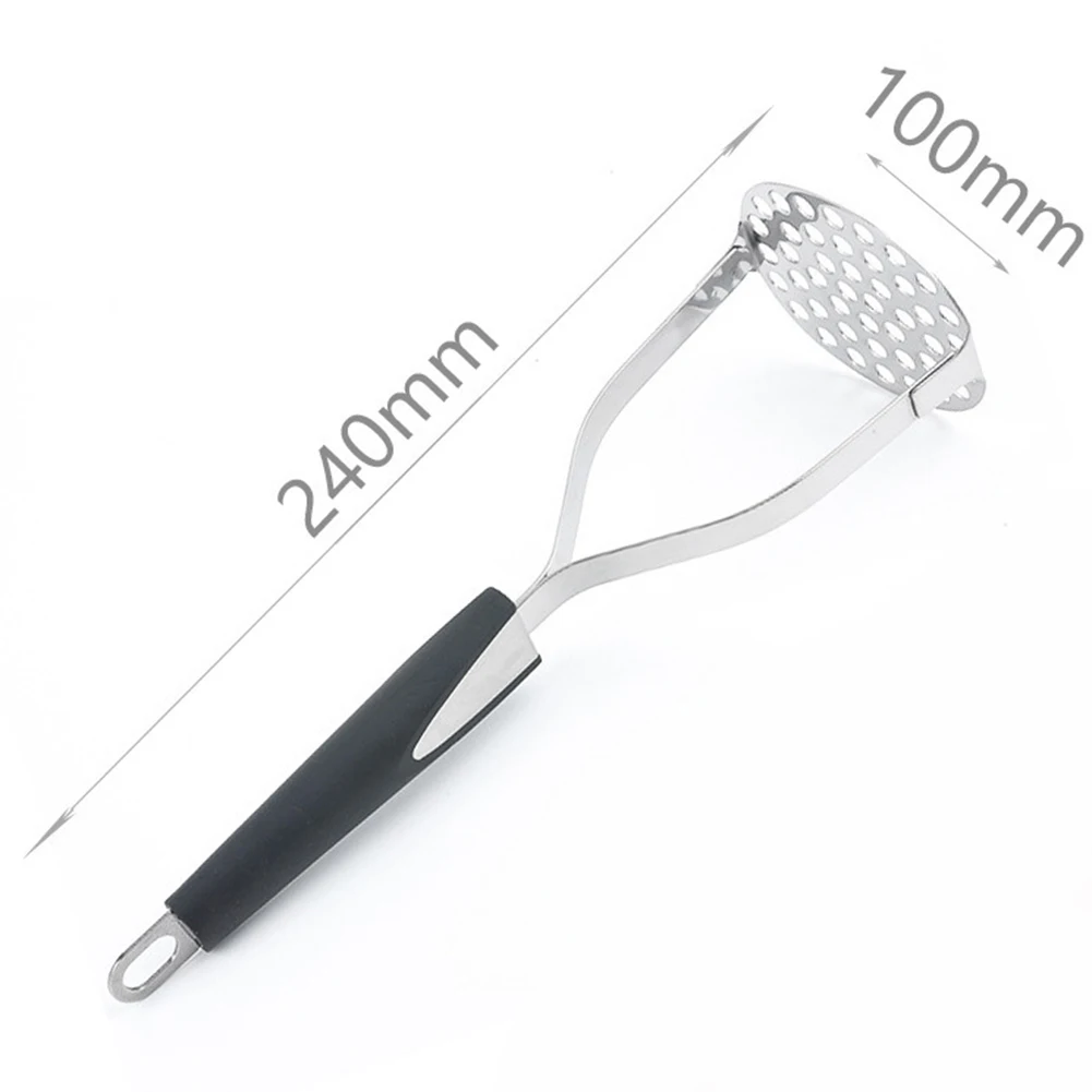 Kitchen Chopper Home Vegetable Tools Squeezer Plastic Handle Fruits Potato Masher Stainless Steel Mincer Smooth Press Crusher