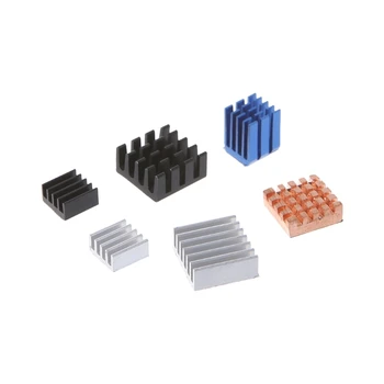

12 Pcs/Set Heat Sink Aluminum Copper Radiator Cooler Kit For Raspberry Pi 2 / 3 Au06 19 Dropship