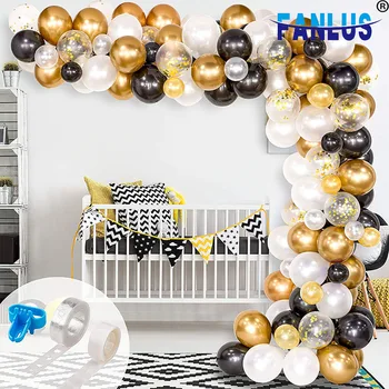 

120pcs/Set Balloons with Confetti Happy Birthday Party Supplies Decorations Kids Globos Decor Baby Shower Parties Favors Wedding