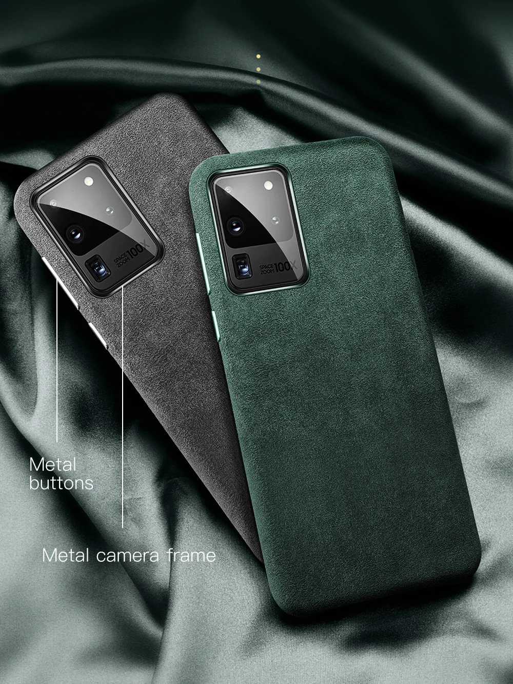 YMW Italian Alcantara Case for Samsung Galaxy S20 Ultra S20+ Plus S10 5G Luxury Business Suede Artificial Leather Phone Cases
